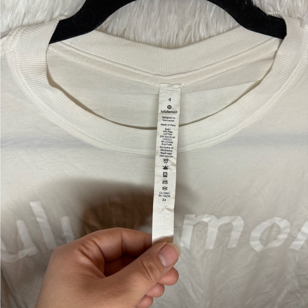 lululemon athletica White Short Sleeve Tee